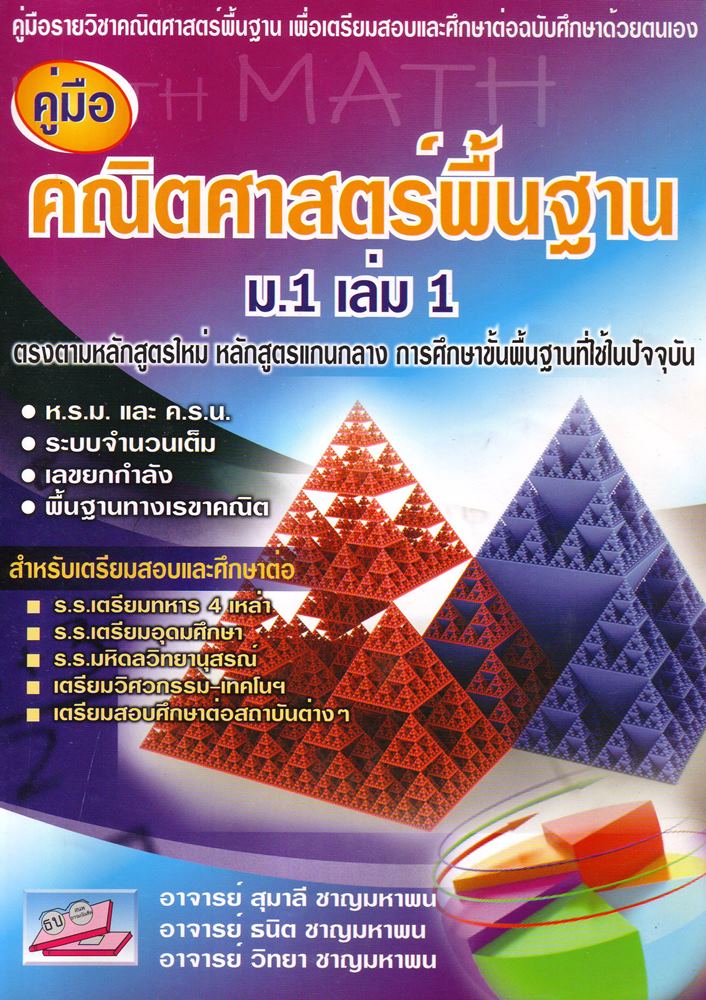 คู่มือคณิตศาสตร์พื้นฐาน ม.1 เล่ม 1(มาใหม่)
